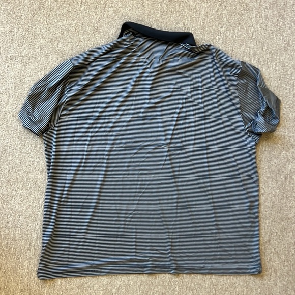 CALLAWAY POLO SHIRT BLACK WHITE STRIPES OPTI DRI SIZE 4X - Picture 3 of 3